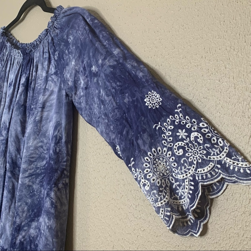 Romeo + Juliet Couture Tie Dye Dress Blue Size M - Picture 4 of 11
